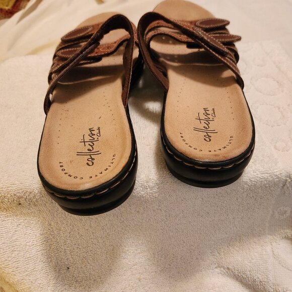 Women's Leisa Cacti Q Slide Sandals by Clarks- Size 9N - Picture 7 of 7